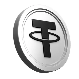 Ícone da criptomoeda Tether USDT presente na área de confiança da comunidade de operações